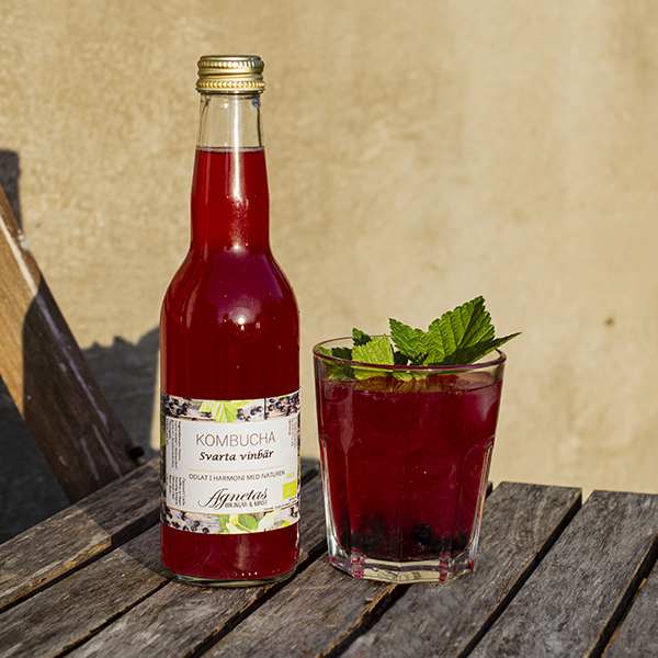 Kombucha Sv Vinbär 33 cl EKO