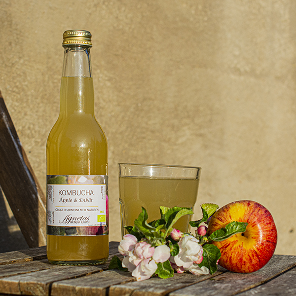 Kombucha Äpple & Enbär 33 cl EKO